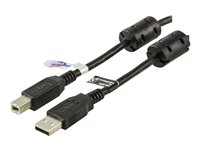 Deltaco USB 2.0 Cable A/B, 3m, 3 m, USB A, USB B, Hane/Hane, 480 Mbit/s, Svart USB-230FS