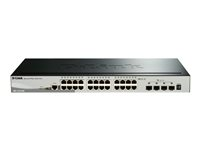 D-Link DGS-1510, hanterad, L3, Gigabit Ethernet (10/100/1000), Full duplex, Rackmontering DGS-1510-28X