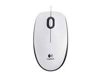 Logitech Mouse M100, Ambidextrous, Optisk, USB Type-A, 1000 DPI, Vit 910-005004