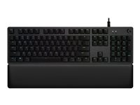 Logitech Gaming G513 - Tangentbord - backlit - USB - QWERTY - spansk - tangentbrytare: GX Brown Tactile - kol 920-009323