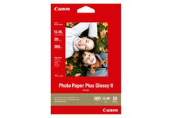 Canon Photo Paper Plus Glossy II PP-201 - Blank - 130 x 180 mm - 260 g/m² - 20 ark fotopapper - för PIXMA iP2700, iX7000, MG2555, MP520, MP610, MP970, MX300, MX310, MX700, MX850, TS7450 2311B018