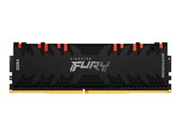 Kingston FURY Renegade RGB - DDR4 - modul - 8 GB - DIMM 288-pin - 4000 MHz / PC4-32000 - CL19 - 1.35 V - ej buffrad - icke ECC - svart KF440C19RBA/8