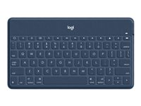 Logitech Keys-To-Go, Fransk, 1,7 cm, 1,2 mm, Apple, iPad, iPhone, Apple TV, Blå 920-010048