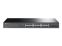 TP-Link JetStream TL-SG2428P, hanterad, L2/L2+, Gigabit Ethernet (10/100/1000), Strömförsörjning via Ethernet (PoE) stöd, Rackmontering, 1U TL-SG2428P