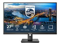 Philips 276B1 - LED-skärm - 27" - 2560 x 1440 QHD @ 75 Hz - IPS - 350 cd/m² - 1000:1 - 4 ms - 2xHDMI, DisplayPort, USB-C - högtalare - svart med struktur 276B1/00