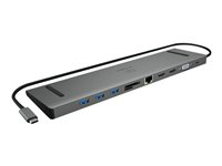 ICY BOX IB-DK2106-C, Kabel, USB 3.2 Gen 1 (3.1 Gen 1) Type-C, 100 W, 3,5 mm, 10,100,1000 Mbit/s, Antracit, Svart IB-DK2106-C