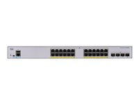 Cisco Business 350 Series 350-24FP-4G - Switch - L3 - Administrerad - 24 x 10/100/1000 (PoE+) + 4 x Gigabit SFP - rackmonterbar - PoE+ (370 W) CBS350-24FP-4G-UK