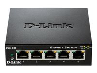 D-Link DGS-105, Ohanterad, L2, Gigabit Ethernet (10/100/1000), Full duplex DGS-105/E