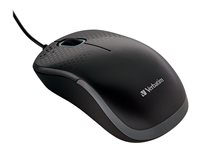 SILENT OPTICAL MOUSE BLACK 49024, Right-hand, Optical, 49024