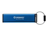 Kingston Technology IronKey Keypad 200, 256 GB, USB Type-A, 3.2 Gen 1 (3.1 Gen 1), 145 MB/s, Fodral, Blå IKKP200/256GB