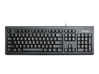 Kensington ValuKeyboard - UK engelska, Fullstor (100 %), Kabel, USB, QWERTY, Svart 1500109