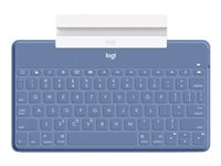 Logitech Keys-To-Go, Amerikanskt internationellt, 1,7 cm, 1,2 mm, Apple, iPad, iPhone, Apple TV, Blå 920-010177