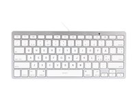 Deltaco TB-126, Nordic, Mini, Apple, iPad, iPhone, Silver, Vit, Kabel TB-126