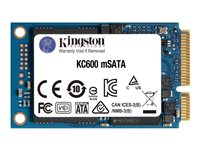 Kingston Technology KC600, 512 GB, mSATA, 550 MB/s, 6 Gbit/s SKC600MS/512G