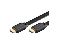 Microconnect HDM19192V1.4FLAT, 2 m, HDMI Typ A (standard), HDMI Typ A (standard), 3840 x 2160 pixlar, 3D kompatibilitet, Svart HDM19192V1.4FLAT