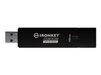 Kingston Technology IronKey D300, 16 GB, USB Type-A, 3.2 Gen 1 (3.1 Gen 1), 165 MB/s, Keps, Svart IKD300SM/16GB