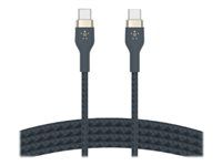 Belkin BOOST?CHARGE PRO Flex, 2 m, USB C, USB C, USB 2.0, Blå CAB011BT2MBL