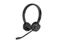 Jabra Evolve 65 TE Stereo - Headset - på örat - Bluetooth - trådlös - USB-A via Bluetooth-adapter - ljudisolerande - UC-certifierad 6699-839-409