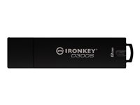 Kingston Technology IronKey D300S, 8 GB, USB Type-A, 3.2 Gen 1 (3.1 Gen 1), 165 MB/s, Keps, Svart IKD300S/8GB