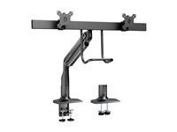 DUAL MONITOR GAS SPRING MOUNT ERGO CROSSBAR HANDLE FULL MOTION DM1HDD
