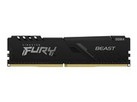 Kingston FURY Beast - DDR4 - modul - 8 GB - DIMM 288-pin - 2666 MHz / PC4-21300 - CL16 - 1.2 V - ej buffrad - icke ECC - svart KF426C16BB/8