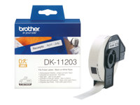 Brother DK-11203, Svart på vitt, 1 styck, DK, Vit, direkt termal, Brother DK11203