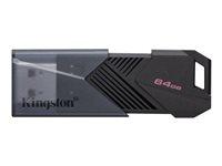 Kingston Technology DataTraveler Exodia Onyx, 64 GB, USB Type-A, 3.2 Gen 1 (3.1 Gen 1), Keps, 8 g, Svart DTXON/64GB