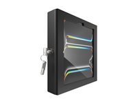 Compulocks iPad Pro M4 11" (2024), Apex Enclosure Brandable Floor Stand - Monteringssats (hölje, ställ) - för surfplatta - märkningsbar - låsbar - metall - svart - skärmstorlek: 11" - golvstående - för Apple 11-inch iPad Pro (M4) 140B11PAPX4B