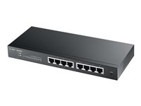 Zyxel GS1900-8, hanterad, L2, Gigabit Ethernet (10/100/1000), Full duplex, Rackmontering GS1900-8-EU0102F