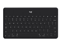 Logitech Keys-To-Go, QWERTY, Spansk, Svart, Trådlös, Bluetooth, Batteri 920-006708