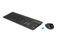 WIRELESS KEYBOARD + MOUSE 200 BLACK UK Z3Q63AA#ABB