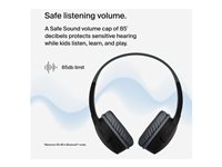 Belkin SoundForm Mini - Hörlurar med mikrofon - på örat - Bluetooth - trådlös, kabelansluten - 3,5 mm kontakt - svart AUD002BTBKV3