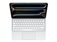 Apple Magic Keyboard - Tangentbord och foliefodral - med pekdyna - bakgrundsbelyst - Apple Smart connector - QWERTY - internationell engelska - vit MWR43Z/A