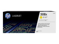 HP 508X - Lång livslängd - gul - original - LaserJet - tonerkassett (CF362X) - för Color LaserJet Enterprise MFP M577, LaserJet Enterprise Flow MFP M577 CF362X