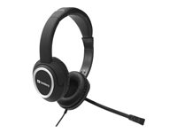 Sandberg USB Chat Headset, Kabel, Samtal/musik, 20 - 20000 hz, 180 g, Headset, Svart 126-16