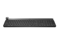 Logitech Craft Advanced with Creative Input Dial - Tangentbord - bakgrundsbelyst - Bluetooth, 2.4 GHz - hela norden 920-008502