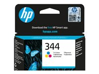 HP 344 - 14 ml - färg (cyan, magenta, gul) - original - bläckpatron - för Officejet 100, 150, H470, K7100, Photosmart 25XX, 2610, 2710, 335, 375, 385, 422, 8050 C9363EE#BA3