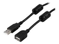 USB 2.0 cable Type A male Type A female 2m ferrite cores USB2-12FS