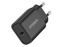 OtterBox - Strömadapter - 20 Watt - PD (24 pin USB-C) - svart 78-81338