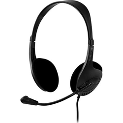 Deltaco HL-43, Kabel, Kontor/callcenter, 20 - 20000 hz, Headset, Svart HL-43