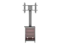 Multibrackets M Public Display Stand 180 Single MediaBox4 - Ställ - för platt panel - aluminium - svart - skärmstorlek: 40"-60" - monteringsgränssnitt: 800 x 400 mm 7350022737761