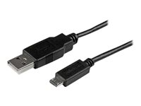 1M PHONE CHARGE CABLE USB TO THIN MICRO USB CHARGE AND SYNC USBAUB1MBK