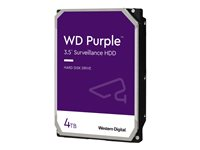 WD Purple WD40PURZ - Hårddisk - 4 TB - inbyggd - 3.5" - SATA 6Gb/s - 5400 rpm - buffert: 64 MB WD40PURZ