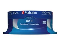 BD-R SINGLE LAYER DATALIFE 25GB 6X WHITE BLUE SURFACE 43837