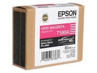 EPSON inkt T580 Vivid Magenta 80ml for Stylus Pro 3880 C13T580A00