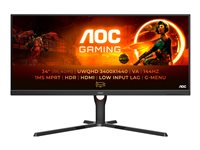 AOC G3 U34G3XM/EU, 86,4 cm (34"), 3440 x 1440 pixlar, UltraWide Quad HD, LED, 1 ms, Svart, Röd U34G3XM/EU