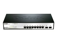 D-Link DGS-1210-10, hanterad, L2, Gigabit Ethernet (10/100/1000), Full duplex, Rackmontering, 1U DGS-1210-10