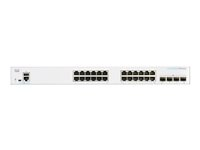 Cisco Business 250 Series CBS250-24T-4G - Switch - L3 - smart - 24 x 10/100/1000 + 4 x Gigabit SFP - rackmonterbar CBS250-24T-4G-UK