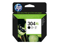 HP 304XL - Lång livslängd - svart - original - blister - bläckpatron - för AMP 130, Deskjet 26XX, 37XX, ENVY 50XX N9K08AE#UUS