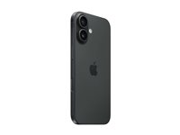 Apple iPhone 16 - 5G smartphone - dual-SIM / Internminne 256 GB - OLED-skärm - 6.1" - 2556 x 1179 pixlar - 2 bakre kameror 48 MP, 12 MP - front camera 12 MP - svart MYEE3QN/A